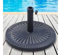 OUTSUNNY 14kg Garden Parasol Base, Round Resin Sun Umbrella Base, Bronze Outsunny Bronze