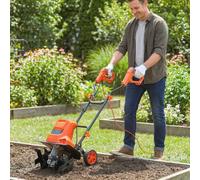 Outsunny 1500W Electric Tiller with 40cm Working Width, 20cm Tilling Depth