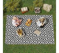 Outsunny 152X243Cm Reversible Outdoor Rug Portable Plastic Straw Rv Camping Mat