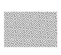 Outsunny Outdoor Rug Reversible Mat Plastic Straw Rug Portable RV Camping Mat for Garden Deck Picnic Indoor, 152 x 243 cm (5 x 8 ft), Light Grey & White