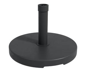 Outsunny 15kg Concrete Parasol Base: Heavy-Duty Rattan-Effect Stand for Outdoor Umbrellas, 46.5cm, Granite Grey Aosom UK