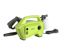 Outsunny 1600W High Pressure Washer, 130 Bar Pressure, 390 L/h Flow, Portable Power Washer Jet Wash Cleaner with Adjustable Nozzle, 6M Hose, Handle for Home Patio Car Driveway, Green Green