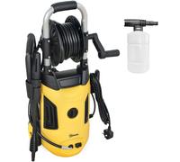 Outsunny 1800W High Pressure Washer, 150 Bar Pressure, 420 L/h Flow, Portable Power Washer Jet Wash Cleaner with Adjustable Nozzle, 6M Hose, Hose Reel, Steel Handle for Home Patio Car Driveway, Yellow