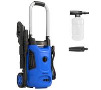 Outsunny 1800W Power Washer 150 Bar Pressure With Adjustable Nozzle - Blue | TJ Hughes