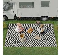 Outsunny 182x274cm Reversible Outdoor Rug Portable Plastic Straw RV Camping Mat