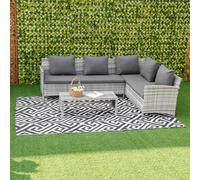 Outsunny 182x274cm Reversible Outdoor Rug Portable Plastic Straw RV Camping Mat