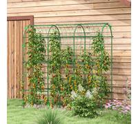 Outsunny 183 Cm Tall Garden Trellis For Climbing Plants Outdoor In Green Green