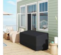 Outsunny 190X72X76Cm Rectangular Patio Furniture Cover For Chairs Black Black