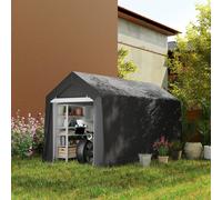 Outsunny 2.1 x 3.6(m) Portable Shed, Waterproof and Heavy Duty Dark Grey