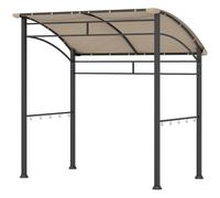 Outsunny 2.2 x 1.5 m BBQ Gazebo Tent Sun Shade with Canopy, Khaki