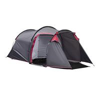Outsunny 3 Man Camping Tent w/ 2 Rooms Porch Vents Rainfly Weather-Resistant