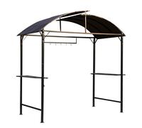 Outsunny 2.5 x 1.2M Metal BBQ Shelter - Coffee