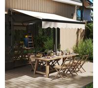 Outsunny 2.5 X 2M Electric Retractable Awning W/ Aluminium Frame Beige