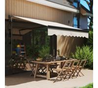 OUTSUNNY 2.5 x 2m Electric Retractable Awning w/ Aluminium Frame in Beige Outsunny Beige