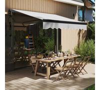 Outsunny 2.5 X 2M Electric Retractable Awning W/ Aluminium Frame Light Grey