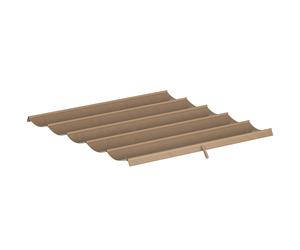 Outsunny 2.55X2.5 M Pergola Cover Replacement For 3X3 M Frame In Brown Brown