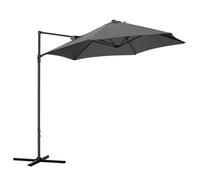 Outsunny 2.5M Gaden Cantileve Paasol W/360 Rotation, Tilt and Coss Base84D-209V0
