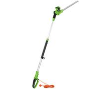 Outsunny 2.6m Corded Extendable Hedge Trimmer with 90° Adjustable Head, 450W Telescopic Electric Hedge Cutter Long Reach