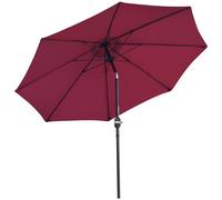 Outsunny 2.7M Patio Umbrella Canopy Tilt Shelter Sun Shade Aluminium with Crank