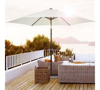 Outsunny 2.7M Garden Parasol Umbrella with Tilt and Crank