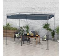 Pergola Sun Shade Cover Roof Replacement for 3 x 2.15m Pergola Outsunny Brown One Size