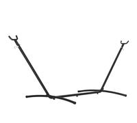 Outsunny 2.86M Metal Hammock Stand Frame Replacement Garden Outdoor Patio In Black Black