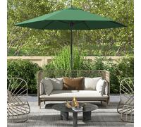 Outsunny 2.8m Patio Parasol 6 Ribs - Green, Green