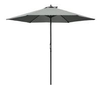 Outsunny 2.8m Garden Parasol Umbrella, Round Outdoor Market Table Umbrella Sun Shade Canopy, Dark Grey Dark Grey