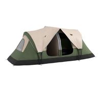 Outsunny 2 Room Camping Tent with Waterproof Rainfly & Screen Panels Dark Green