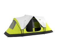Outsunny 2 Bedroom Camping Tent for 6-8 Man, Large Family Tent with Rainfly and Screen Panels, Portable with Bag, for Fishing Hiking Festival, Yellow
