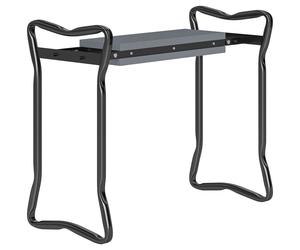 Outsunny 2 In 1 Garden Kneeler Seat Kneeling Pad Support Bench Foldable Knee Protector, Grey