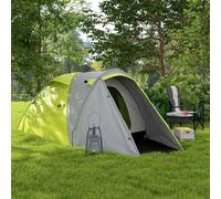 Outsunny 2 Man Camping Tent with Living Area, 2000mm Waterproof, Yellow - 320L x 185W x 130Hcm