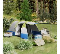 Outsunny 2-3 Man Camping Tunnel Tent with Bedroom and Living Room, Green