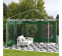 Outsunny 3x3(m) or 3x6m Pop Up Gazebo Side Panels with Windows - Green | TJ Hughes