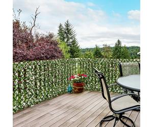 Outsunny 2 PCs Expanding Garden Trellis Fence 2m x 1m Privacy Screen for Garden Balcony