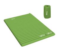 Outsunny 2 Person Camping Inflating Sleeping Mat Inflatable Mattress Ultralight Folding Bed Portable Air Bed for Outdoor Backpacking Hiking Travel - Green Green