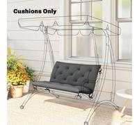 Outsunny 2 Seater Garden Bench Swing Chair Replacement Seat Pad Cushion Backrest