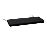 Outsunny 2-Seater Garden Swing Bench Cushion with Ties 110 x 46 cm Black