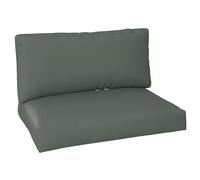 Outsunny 2 Seater Pallet Furniture Cushions Pallet Cushions, UPF20+ 220gsm Fabric, 20 cm Thick Outdoor Seat Pads, Charcoal Grey