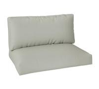 Outsunny 2 Seater Pallet Furniture Cushions UPF20+ 20 cm Light Grey | Pallet Cushions, 220gsm Fabric, Thick Outdoor Seat Pads