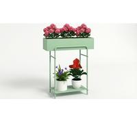 Outsunny 2-Tier Metal Plant Shelf