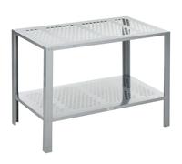 Outsunny 2-Tier Steel Plant Stand - Stylish Patio Organizer & Display Shelf