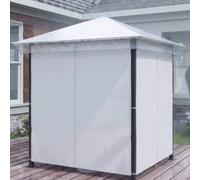 OUTSUNNY 2 x 2 (m) Gazebo Protective Cover, Waterproof Cover in Clear | Size: 2000mm x 2000mm Outsunny Clear 2000mm x 2000mm