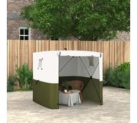 Outsunny 2 x 2m Pop Up Gazebo with Sides Easy up Party Tent with Carry Bag Green