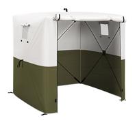 Outsunny 2 x 2m Pop Up Gazebo with Sides Easy up Party Tent with Carry Bag Green, none