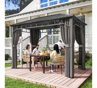 Outsunny 2 x 3.5 m Hardtop Gazebo with Galvanised Steel Roof and Sides