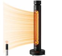 Outsunny 2000 W Electric Infrared Patio Heater with Oscillation, Black