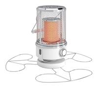 Outsunny 2000W Patio Electric Heater with 10-20㎡ Coverage, Separation Coil, Freestanding Outdoor Infrared Heater with Tip-Over Protection, Overheat Protection, Handle for Indoor and Outdoor Use, White