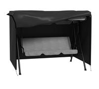 Outsunny 205 x 124cm Three-Seater Swing Chair Protective Cover Black