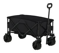Outsunny 205L Festival Trolley on Wheels Folding Telescopic Handle Black